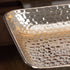 Silver Dimple Ceramic Tray